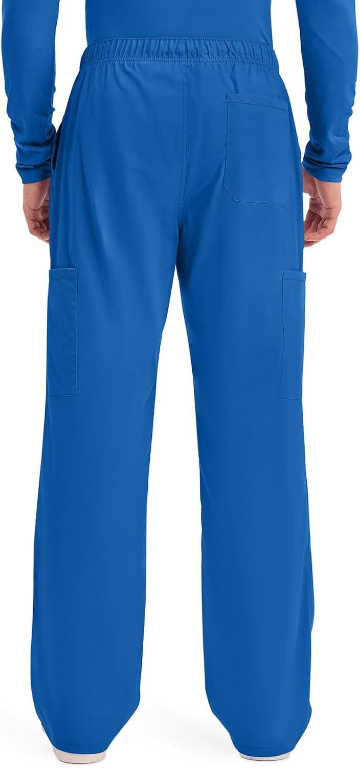 imageCherokee Scrubs for Men Tapered Leg Cargo Scrub Pants with Zip Fly 5 Pockets Elastic Waist 2Way Stretch amp Easy Care WW190Royal