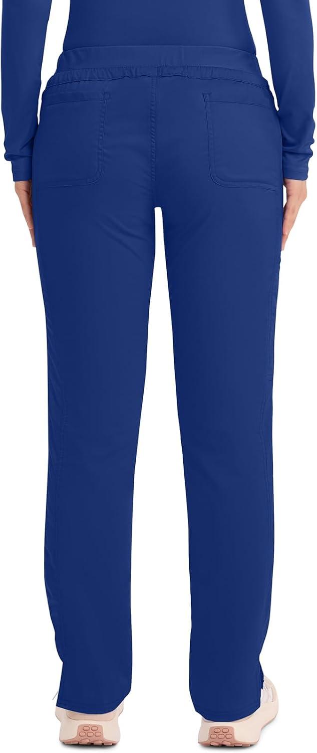 imageCherokee Scrubs for Women Mid Rise Tapered Leg Drawstring Pant with 5 Pockets Cargo Bottom with 2 Way Stretch Fabric WW105Galaxy Blue