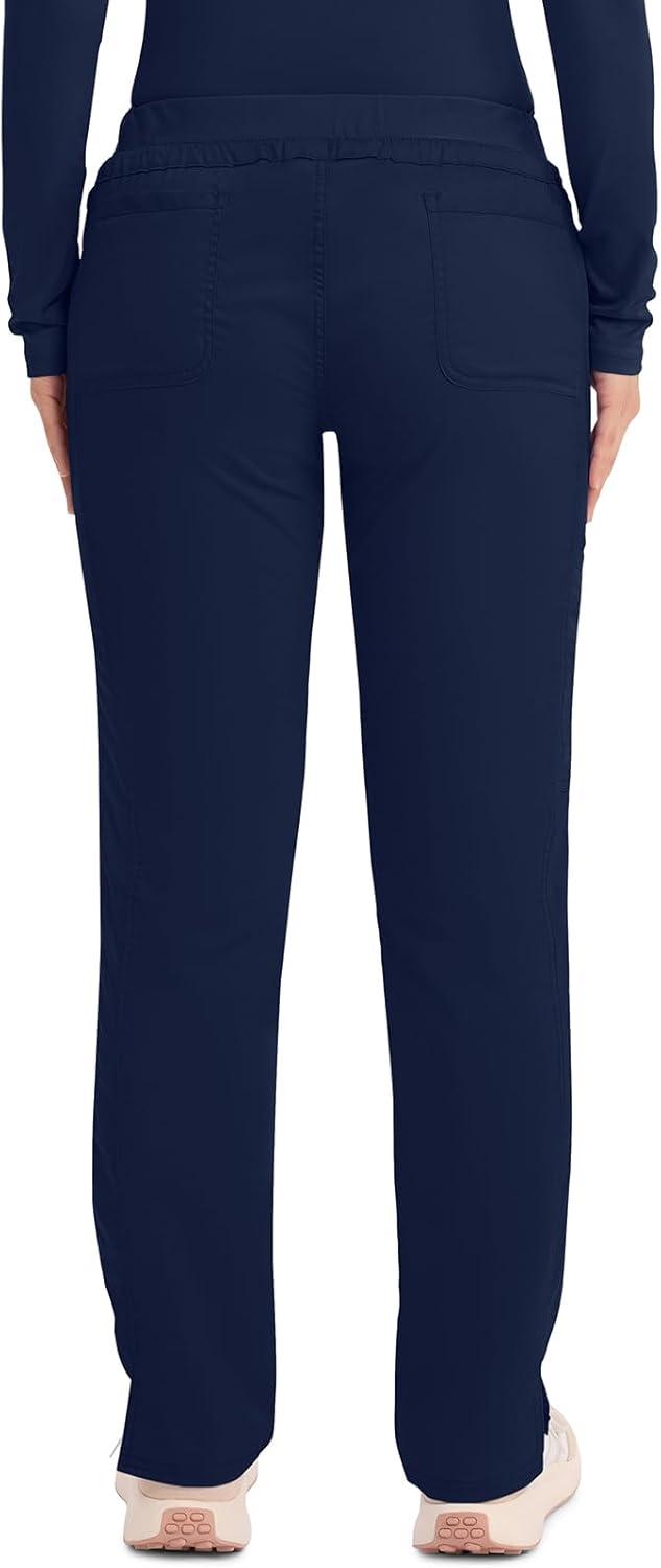 imageCherokee Scrubs for Women Mid Rise Tapered Leg Drawstring Pant with 5 Pockets Cargo Bottom with 2 Way Stretch Fabric WW105Navy