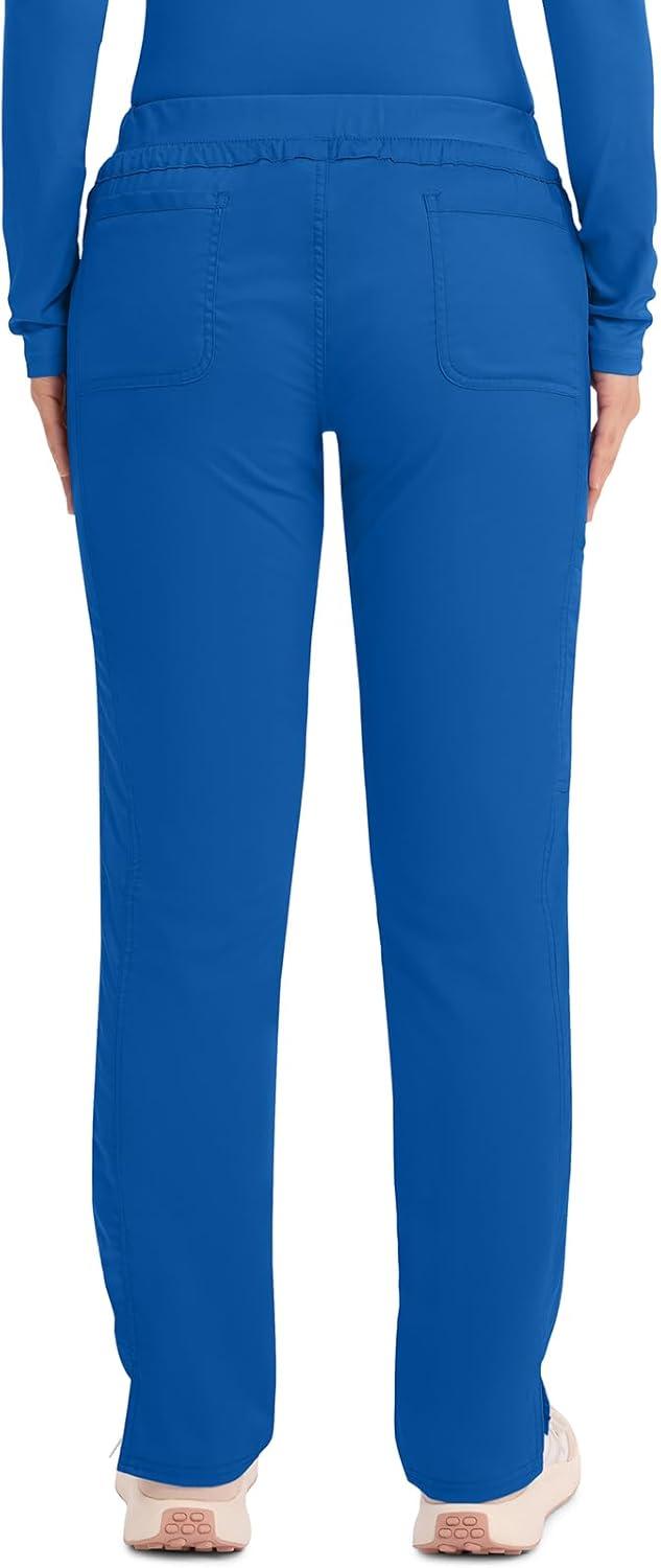 imageCherokee Scrubs for Women Mid Rise Tapered Leg Drawstring Pant with 5 Pockets Cargo Bottom with 2 Way Stretch Fabric WW105Royal