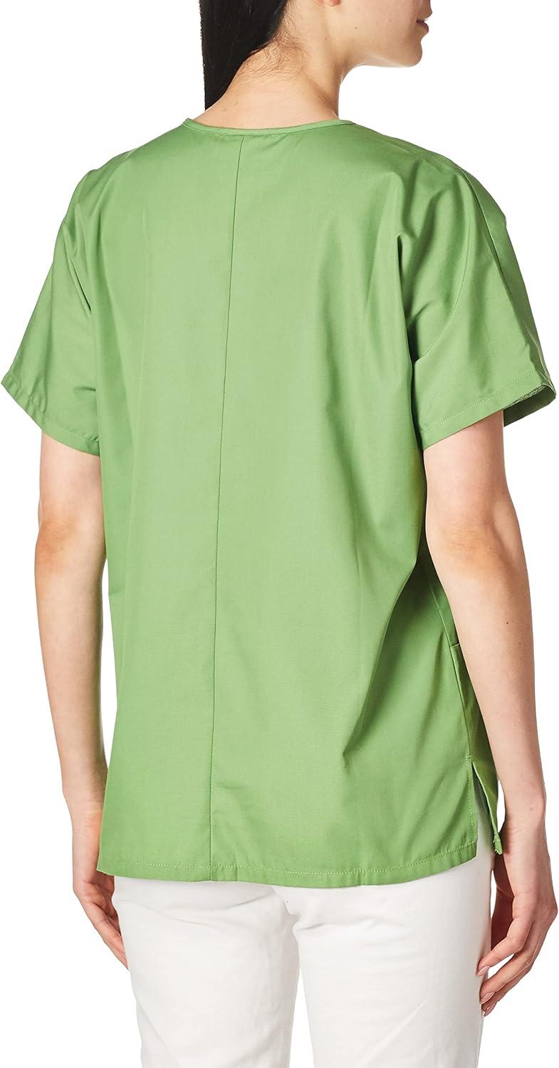 imageCherokee Scrubs for Women VNeck Top 3 Pockets Fade Resistant Soft Stretch Fabric with Shirttail Hem amp Side vents WW665Aloe