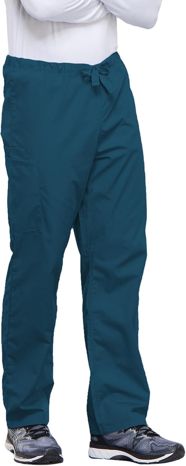 imageCherokee Unisex Scrub Pants for Men amp Women Drawstring Cargo Medical Uniform Straight Leg Nursing Scrub Bottoms 4100Caribbean Blue