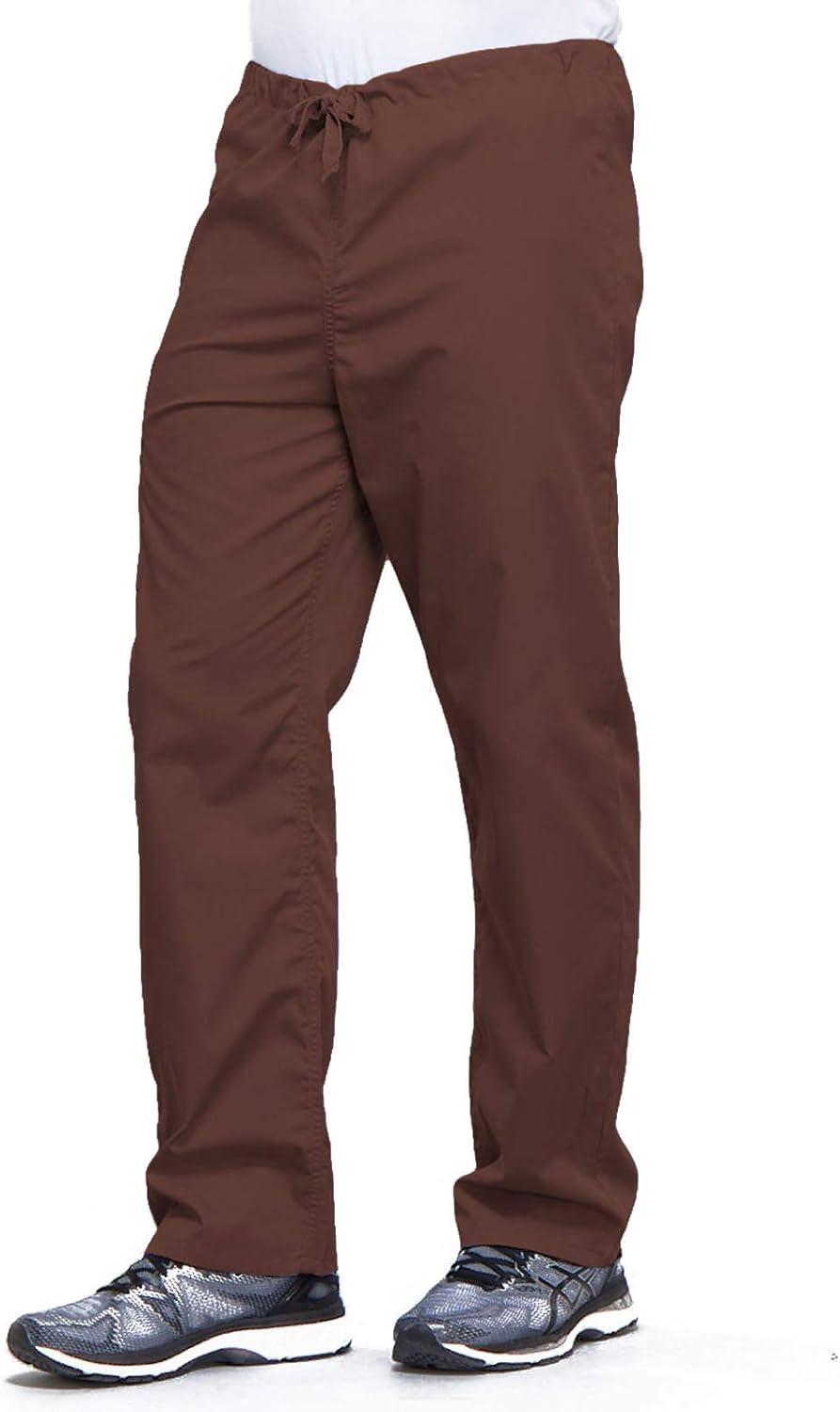 imageCherokee Unisex Scrub Pants for Men amp Women Drawstring Cargo Medical Uniform Straight Leg Nursing Scrub Bottoms 4100Chocolate