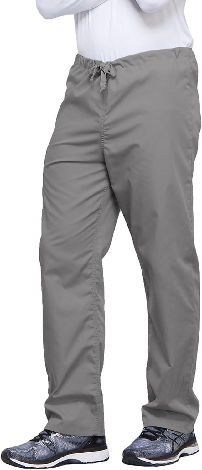 imageCherokee Unisex Scrub Pants for Men amp Women Drawstring Cargo Medical Uniform Straight Leg Nursing Scrub Bottoms 4100Grey
