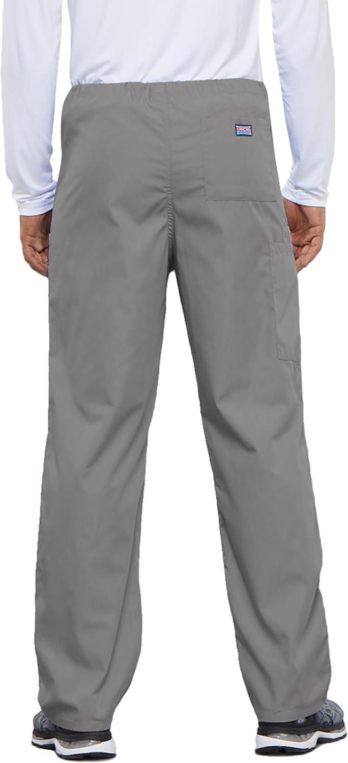 imageCherokee Unisex Scrub Pants for Men amp Women Drawstring Cargo Medical Uniform Straight Leg Nursing Scrub Bottoms 4100Grey
