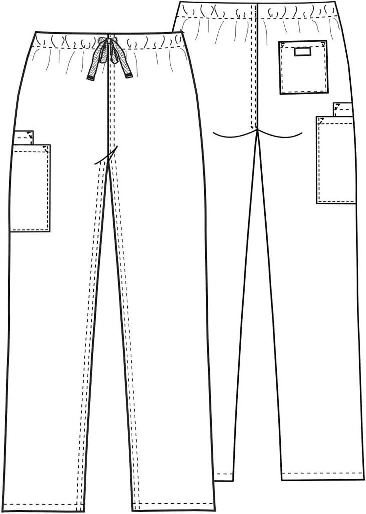 imageCherokee Unisex Scrub Pants for Men amp Women Drawstring Cargo Medical Uniform Straight Leg Nursing Scrub Bottoms 4100Hunter