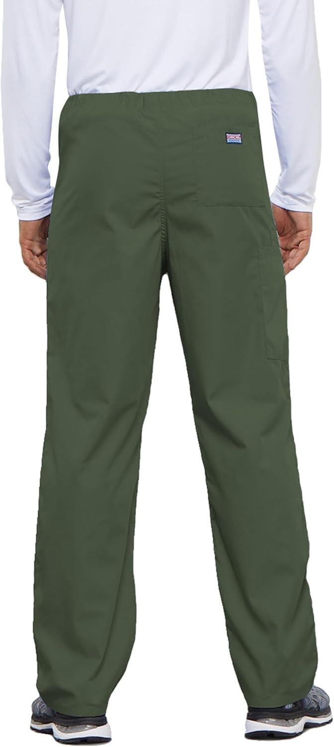 imageCherokee Unisex Scrub Pants for Men amp Women Drawstring Cargo Medical Uniform Straight Leg Nursing Scrub Bottoms 4100Olive