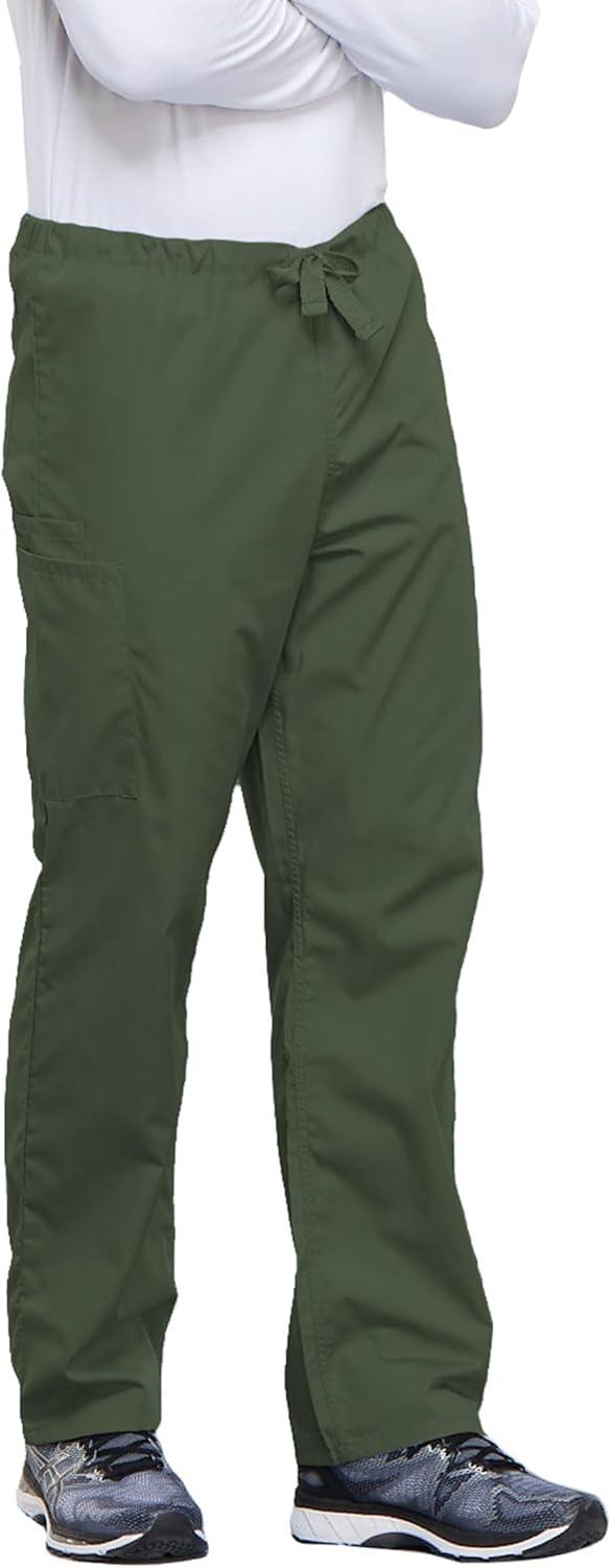 imageCherokee Unisex Scrub Pants for Men amp Women Drawstring Cargo Medical Uniform Straight Leg Nursing Scrub Bottoms 4100Olive