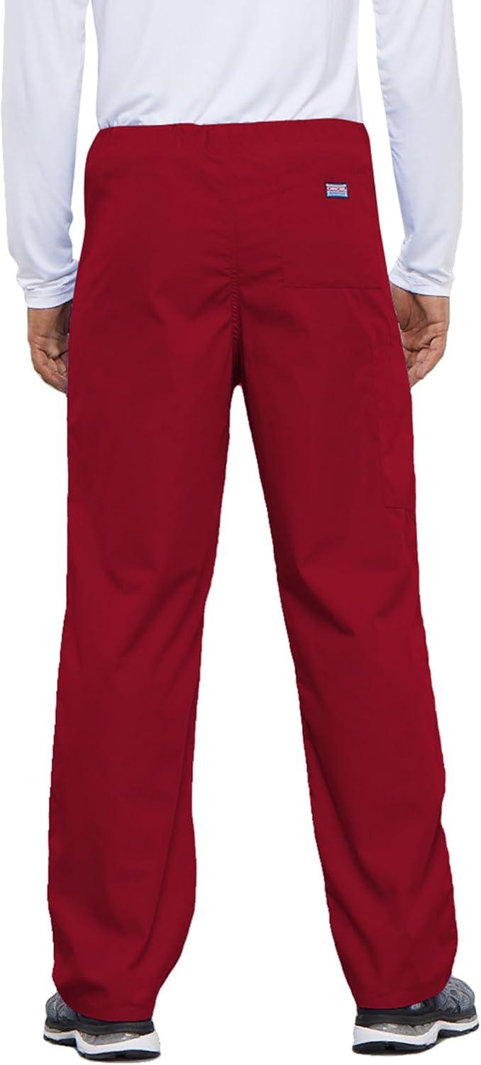 imageCherokee Unisex Scrub Pants for Men amp Women Drawstring Cargo Medical Uniform Straight Leg Nursing Scrub Bottoms 4100Red