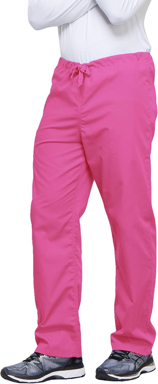 imageCherokee Unisex Scrub Pants for Men amp Women Drawstring Cargo Medical Uniform Straight Leg Nursing Scrub Bottoms 4100Shocking Pink