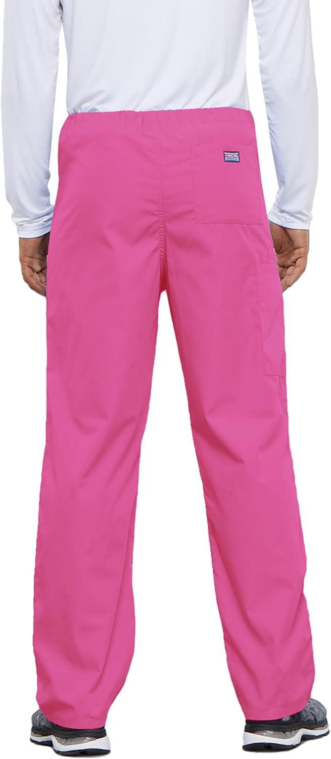 imageCherokee Unisex Scrub Pants for Men amp Women Drawstring Cargo Medical Uniform Straight Leg Nursing Scrub Bottoms 4100Shocking Pink