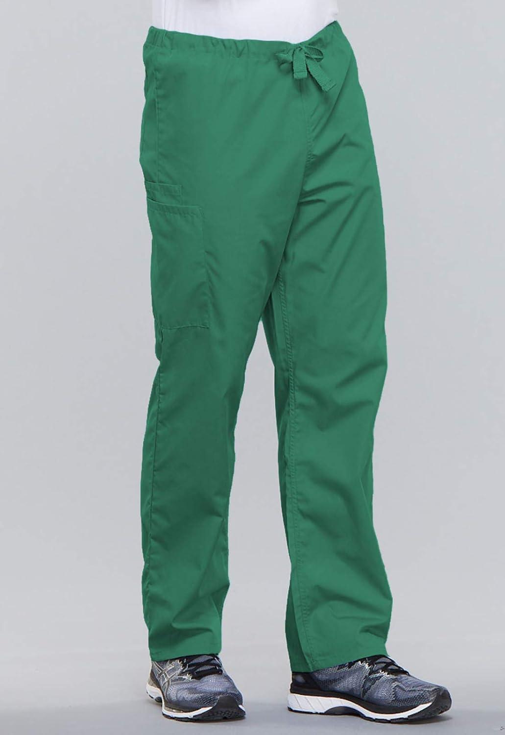 imageCherokee Unisex Scrub Pants for Men amp Women Drawstring Cargo Medical Uniform Straight Leg Nursing Scrub Bottoms 4100Surgical Green