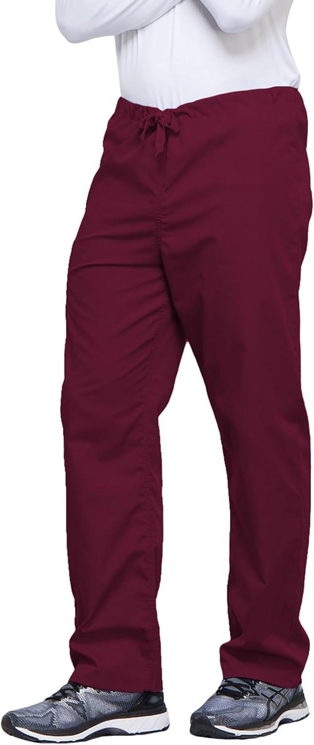 imageCherokee Unisex Scrub Pants for Men amp Women Drawstring Cargo Medical Uniform Straight Leg Nursing Scrub Bottoms 4100Wine
