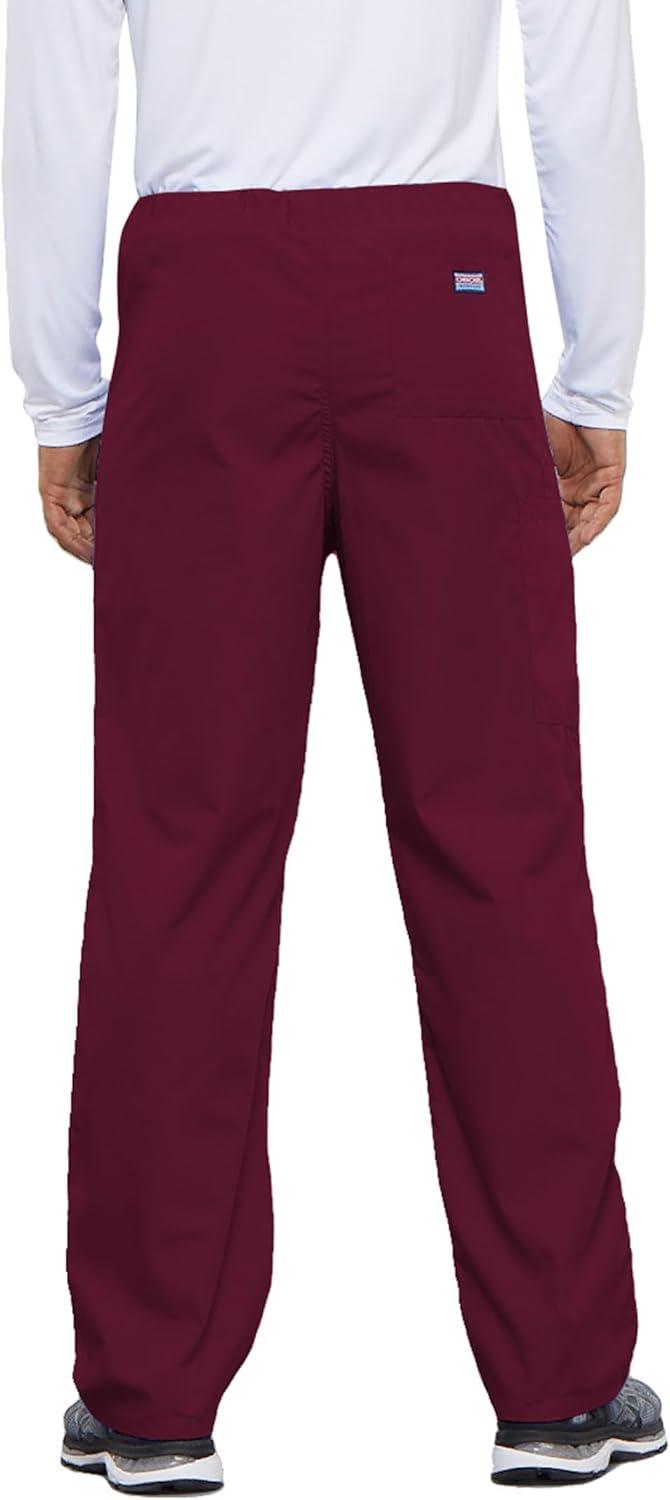 imageCherokee Unisex Scrub Pants for Men amp Women Drawstring Cargo Medical Uniform Straight Leg Nursing Scrub Bottoms 4100Wine