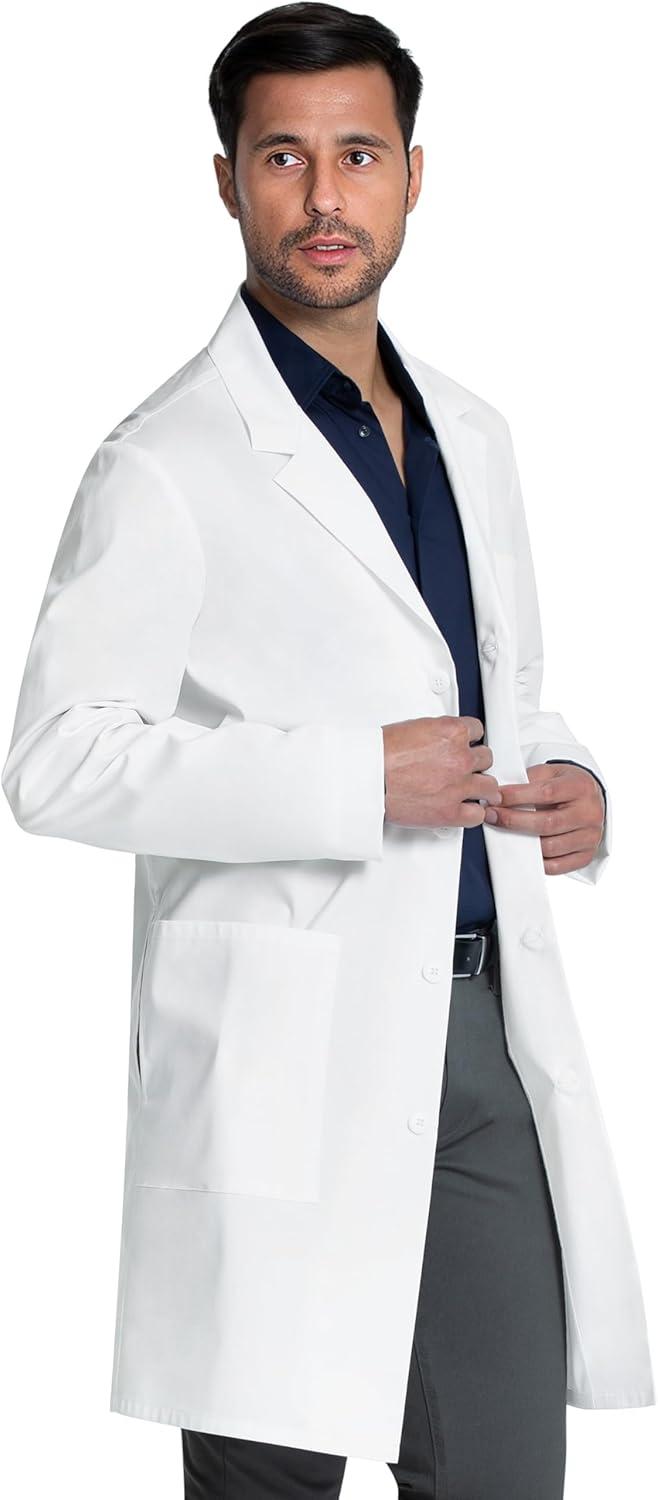 imageCherokee White Lab Coat for Men or Women with 3 Pockets and Center back length 38 CK460White