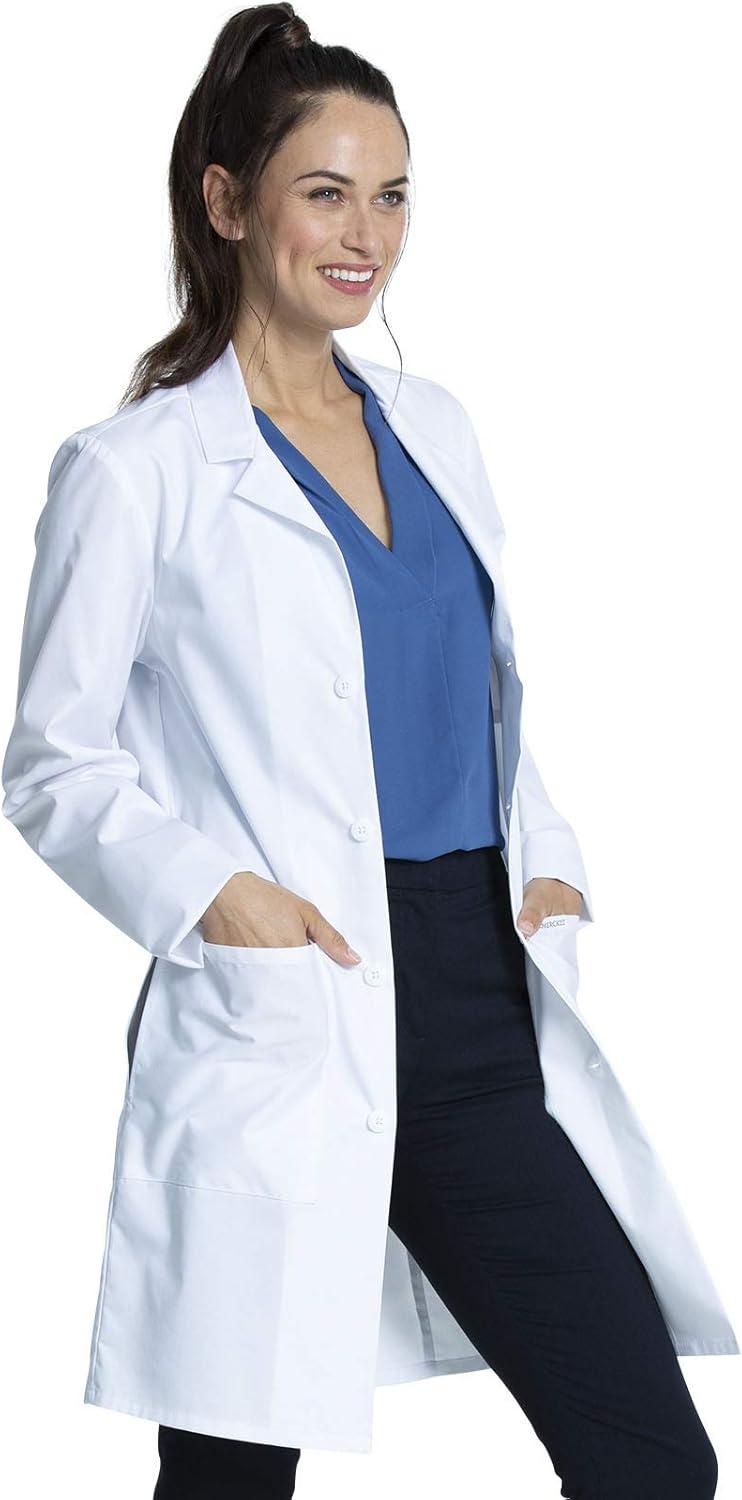 imageCherokee White Lab Coat for Men or Women with 3 Pockets and Center back length 38 CK460White