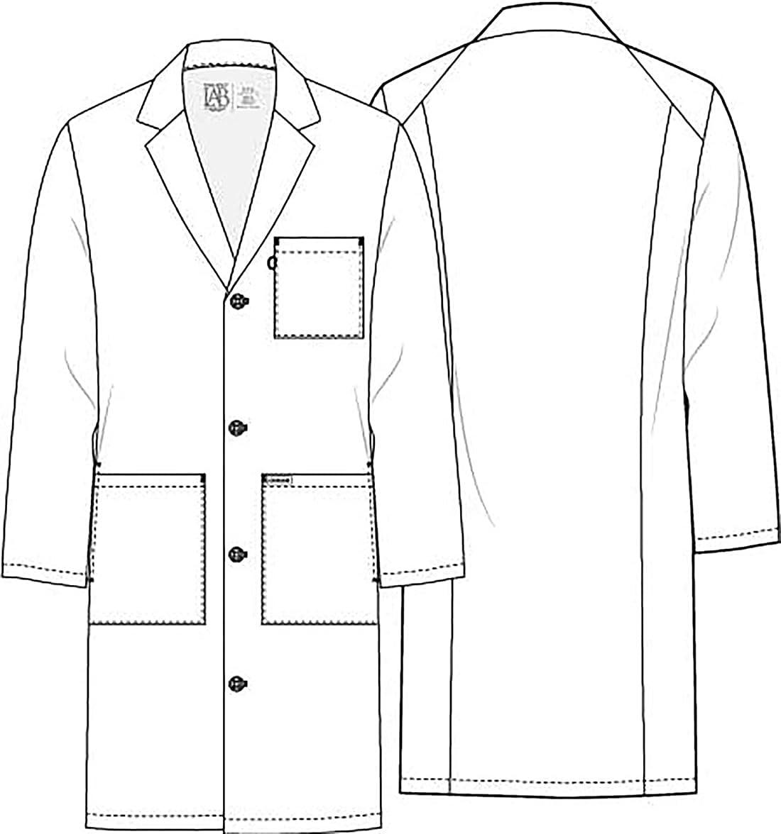 imageCherokee White Lab Coat for Men or Women with 3 Pockets and Center back length 38 CK460White
