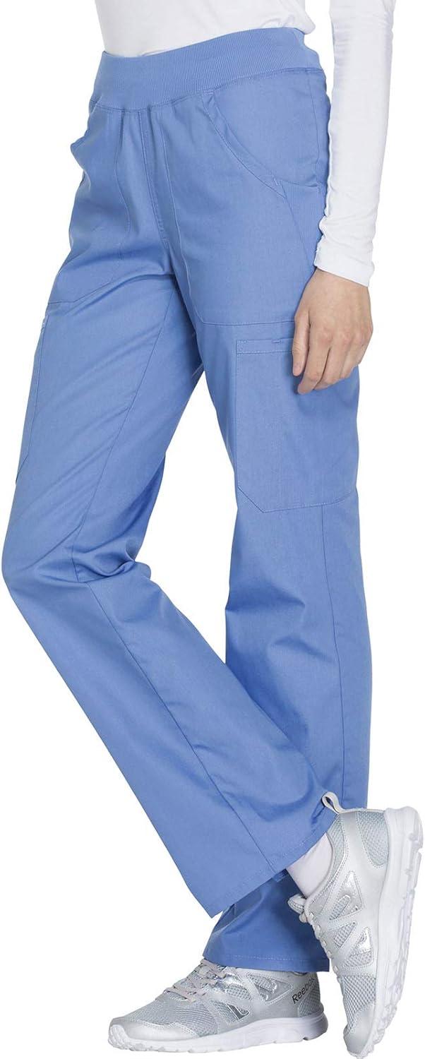 imageCherokee Women Scrub Pant with Straight Leg Pullon Pant Medical Bottom with 4 Pocket amp 2Way Stretch Fabric WW110Ciel