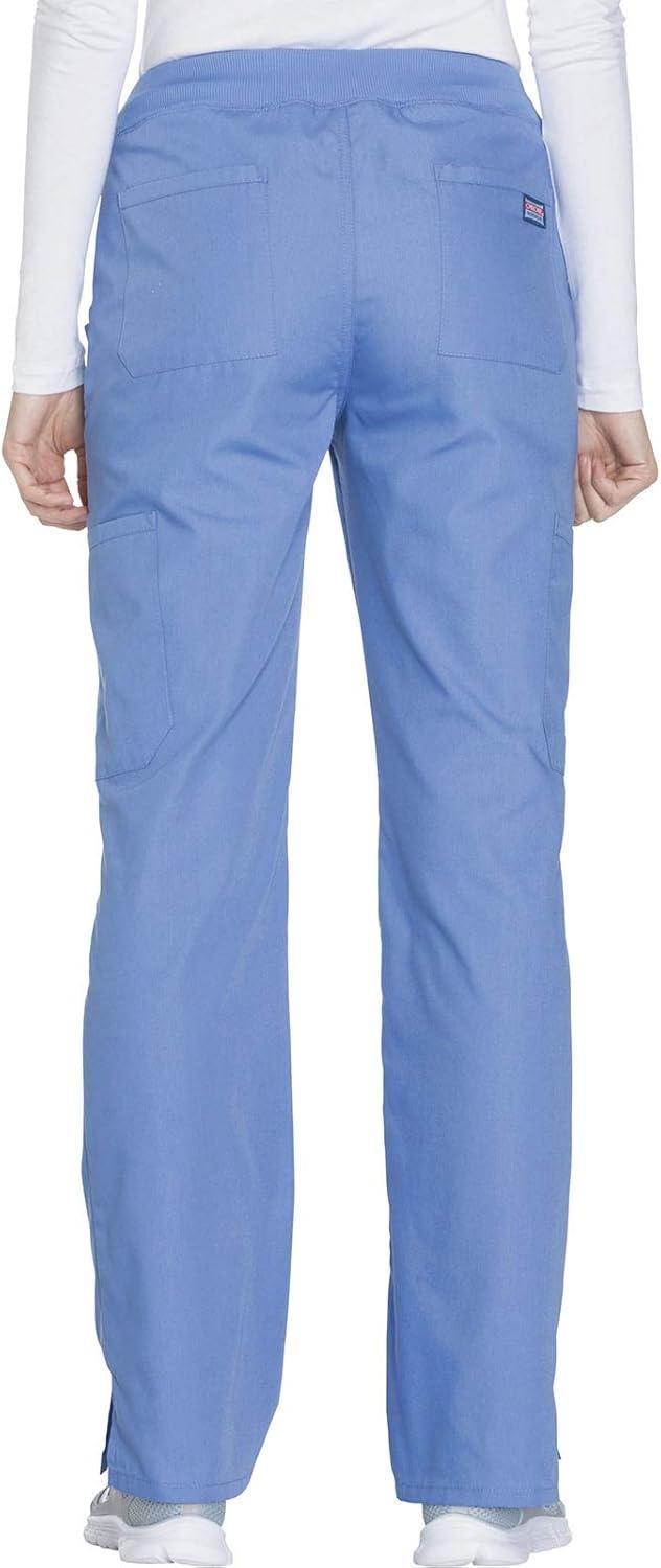 imageCherokee Women Scrub Pant with Straight Leg Pullon Pant Medical Bottom with 4 Pocket amp 2Way Stretch Fabric WW110Ciel