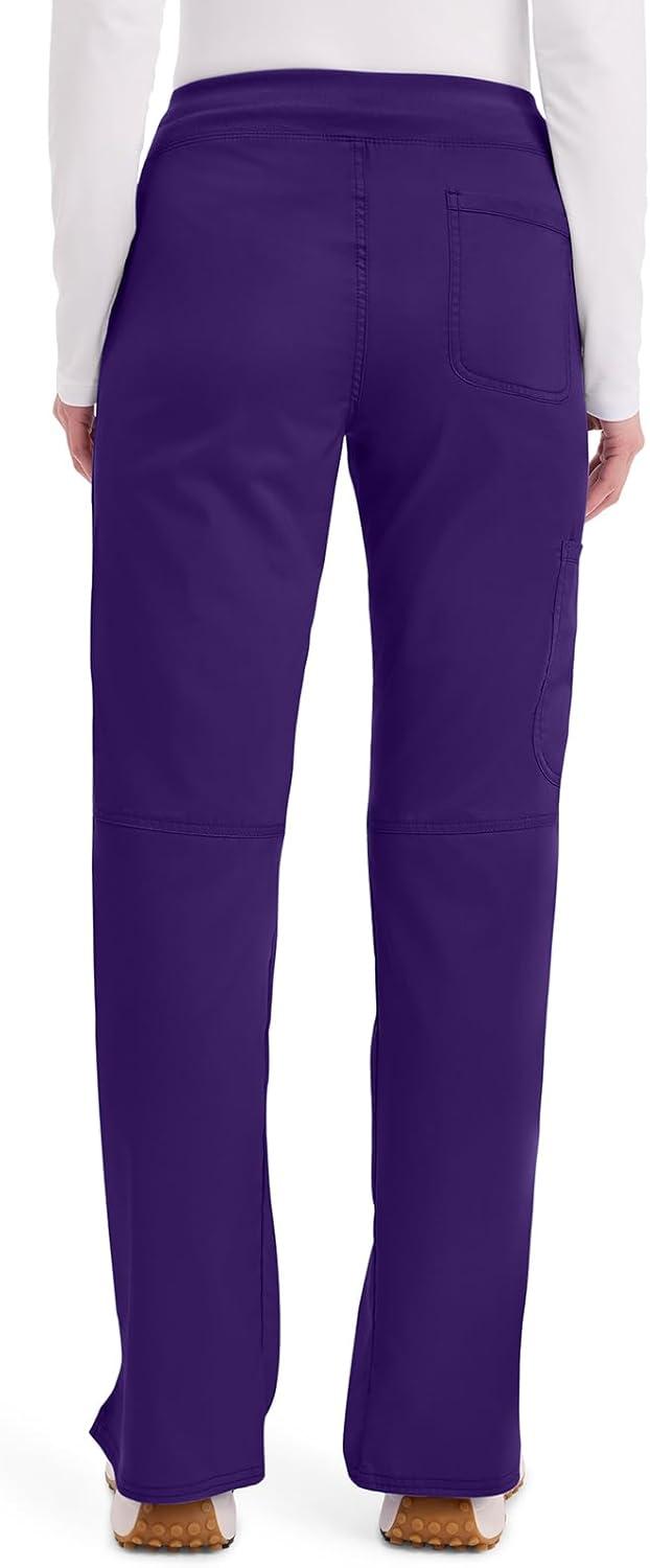 imageCherokee Women Scrub Pant with Straight Leg Pullon Pant Medical Bottom with 4 Pocket amp 2Way Stretch Fabric WW110Grape