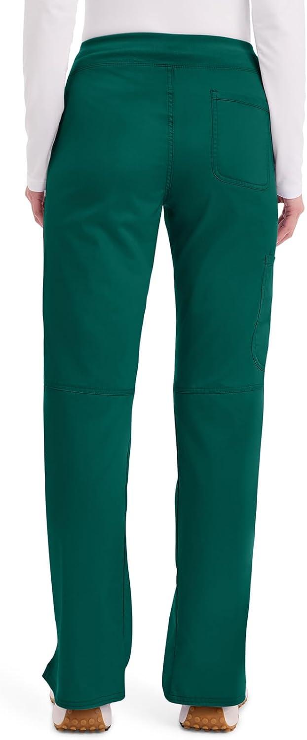 imageCherokee Women Scrub Pant with Straight Leg Pullon Pant Medical Bottom with 4 Pocket amp 2Way Stretch Fabric WW110Hunter Green
