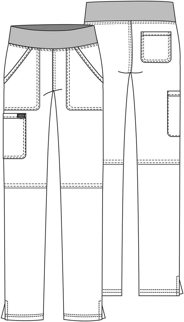 imageCherokee Women Scrub Pant with Straight Leg Pullon Pant Medical Bottom with 4 Pocket amp 2Way Stretch Fabric WW110Hunter Green