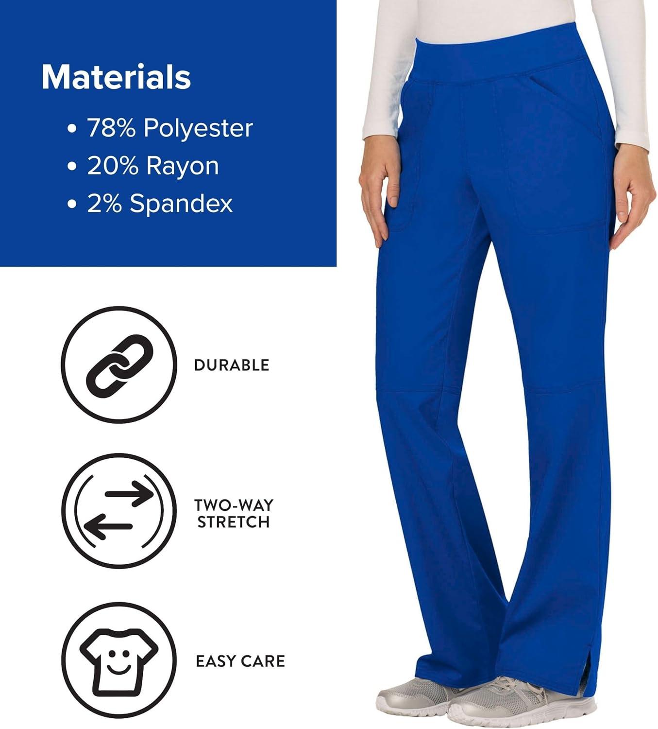 imageCherokee Women Scrub Pant with Straight Leg Pullon Pant Medical Bottom with 4 Pocket amp 2Way Stretch Fabric WW110Royal