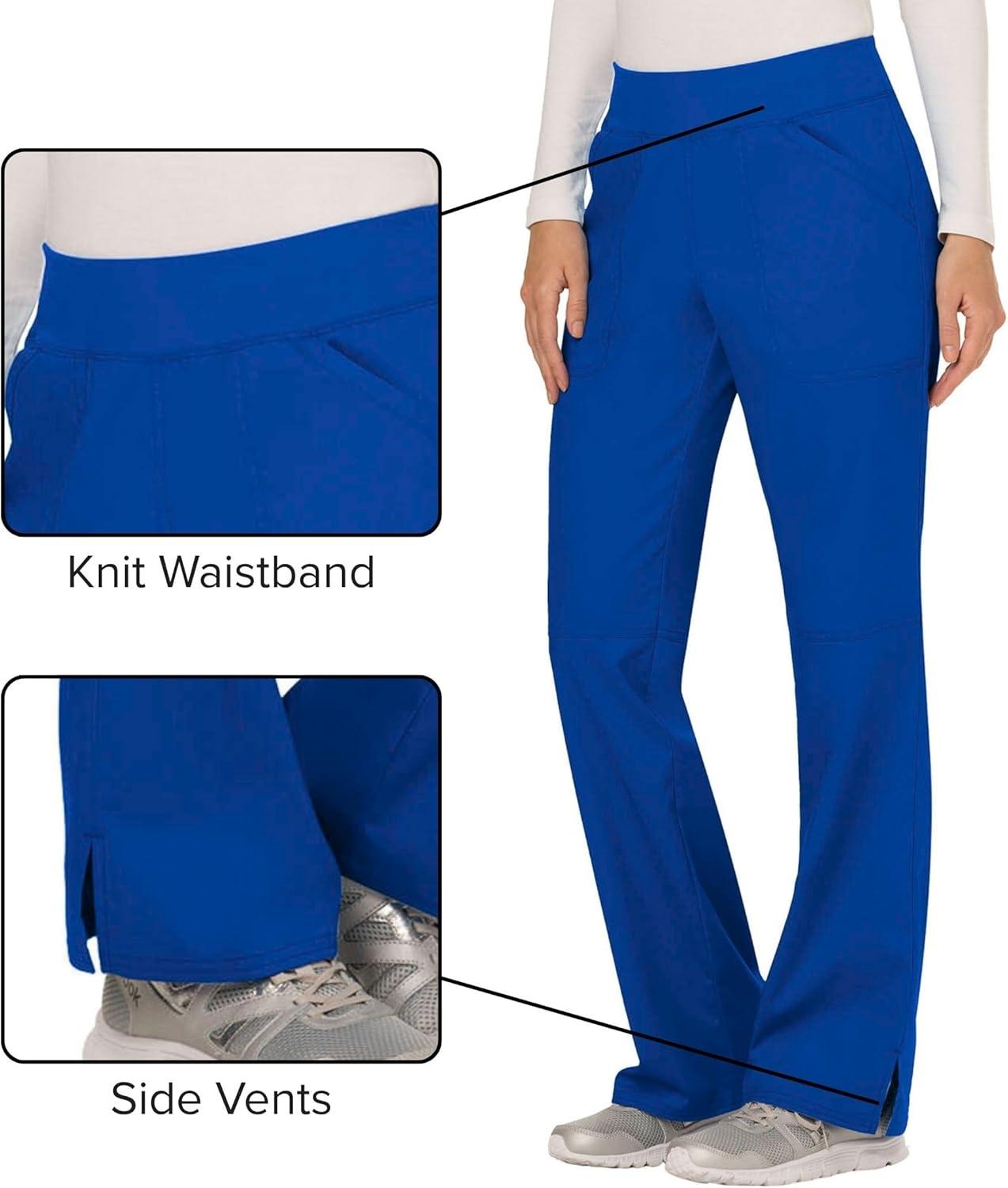 imageCherokee Women Scrub Pant with Straight Leg Pullon Pant Medical Bottom with 4 Pocket amp 2Way Stretch Fabric WW110Royal