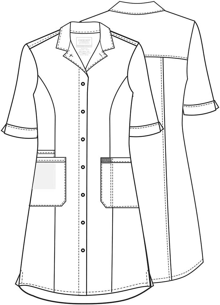 imageCherokee Women Scrubs Dress Workwear Professionals Button Front WW500