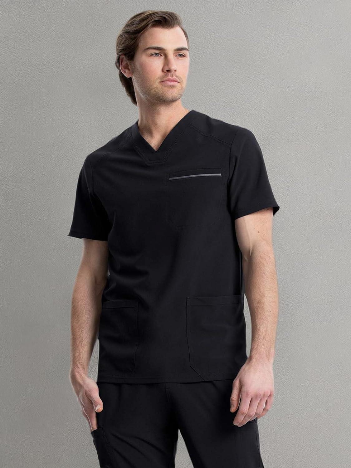 imageCherokee iFlex Men Scrubs Top VNeck CK661Black