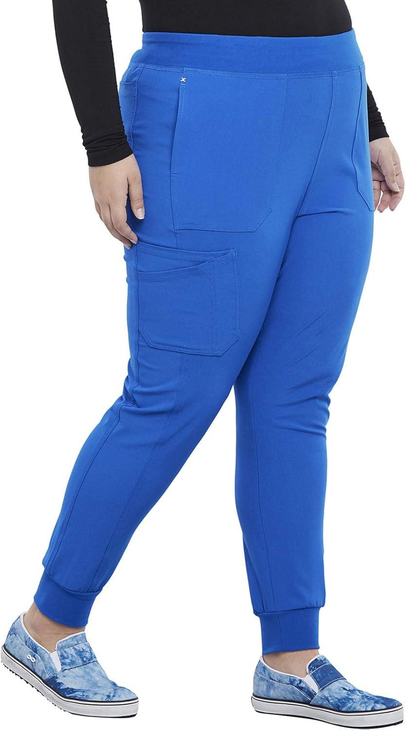 imageIflex Jogger Scrubs for Women YogaInspired Knit Waistband Scrub Pants CK011Royal