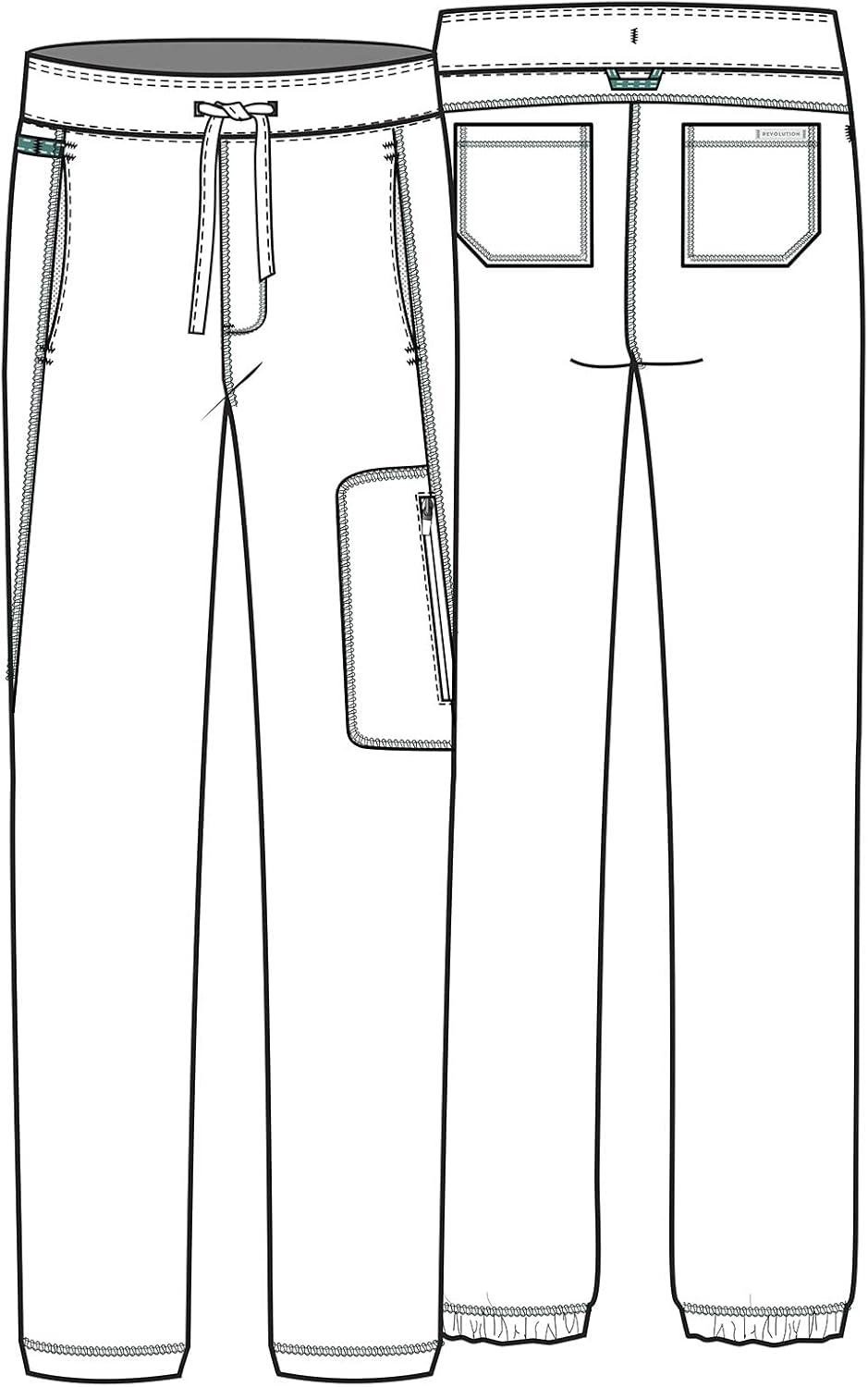 imageWorkwear Revolution Men Scrubs Pant Natural Rise Jogger WW012Black