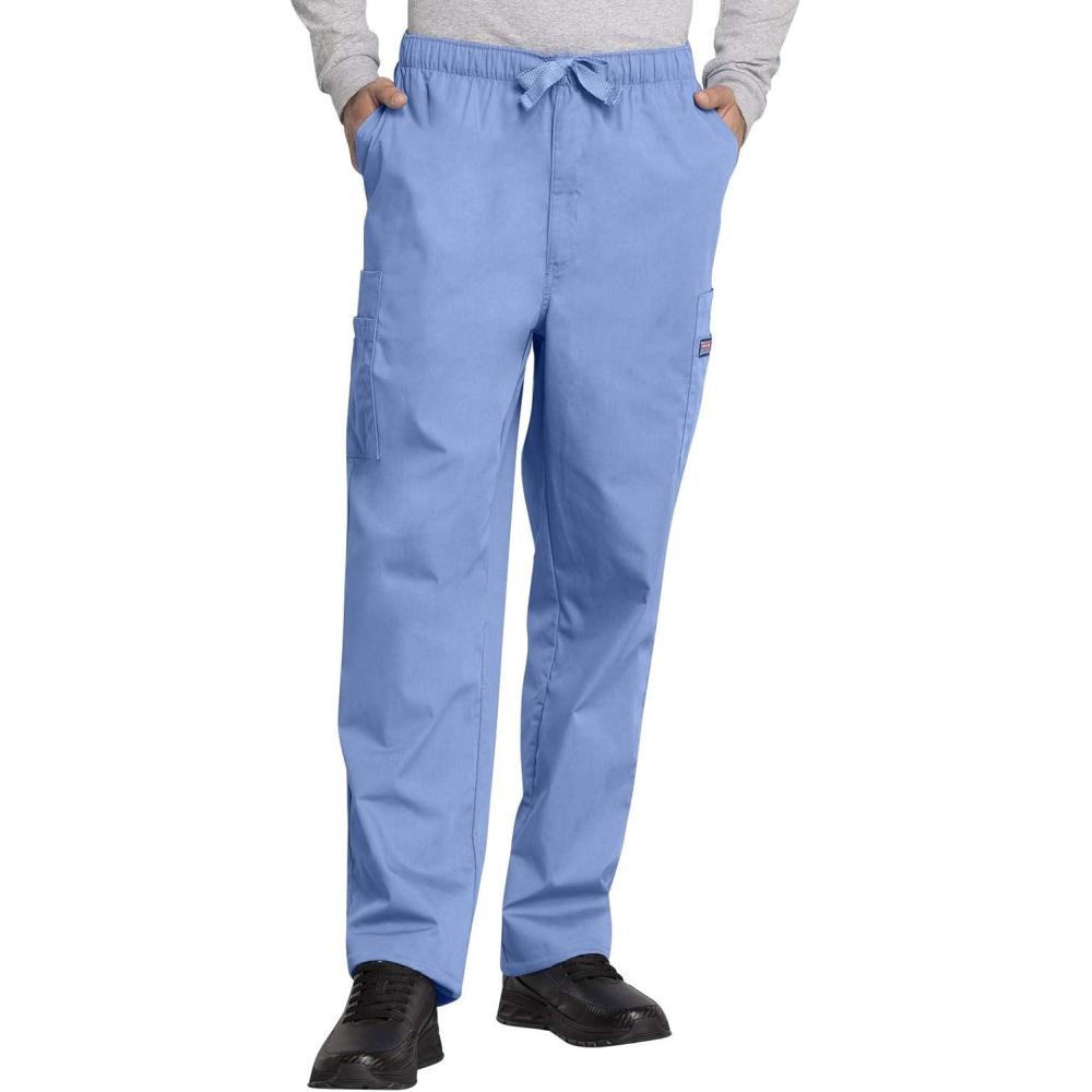 imageCherokee Scrub for Men Fly Front Cargo Pant with 7 Pocket Durable Fade Resistant Fabric 4000Ceil