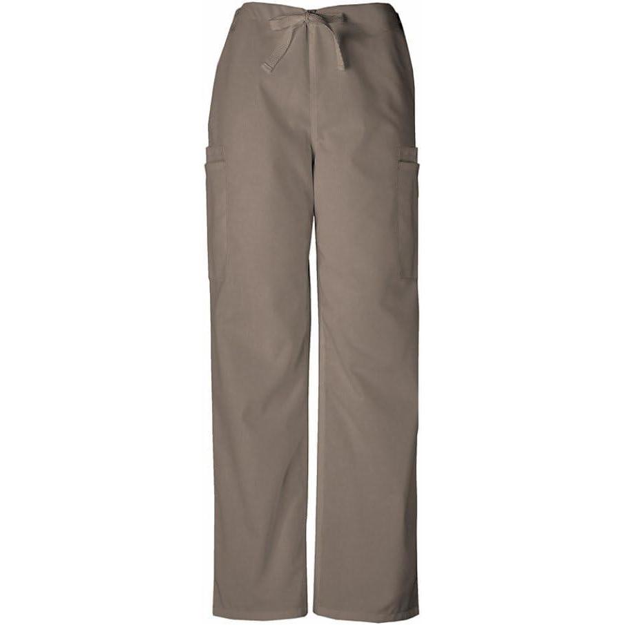 imageCherokee Scrub for Men Fly Front Cargo Pant with 7 Pocket Durable Fade Resistant Fabric 4000Taupe