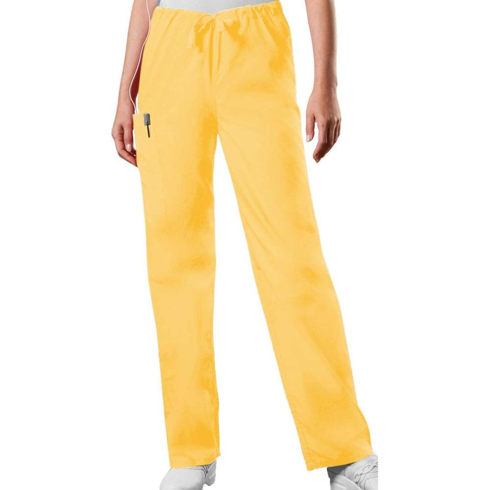 imageCherokee Unisex Scrub Pants for Men amp Women Drawstring Cargo Medical Uniform Straight Leg Nursing Scrub Bottoms 4100Dandelion