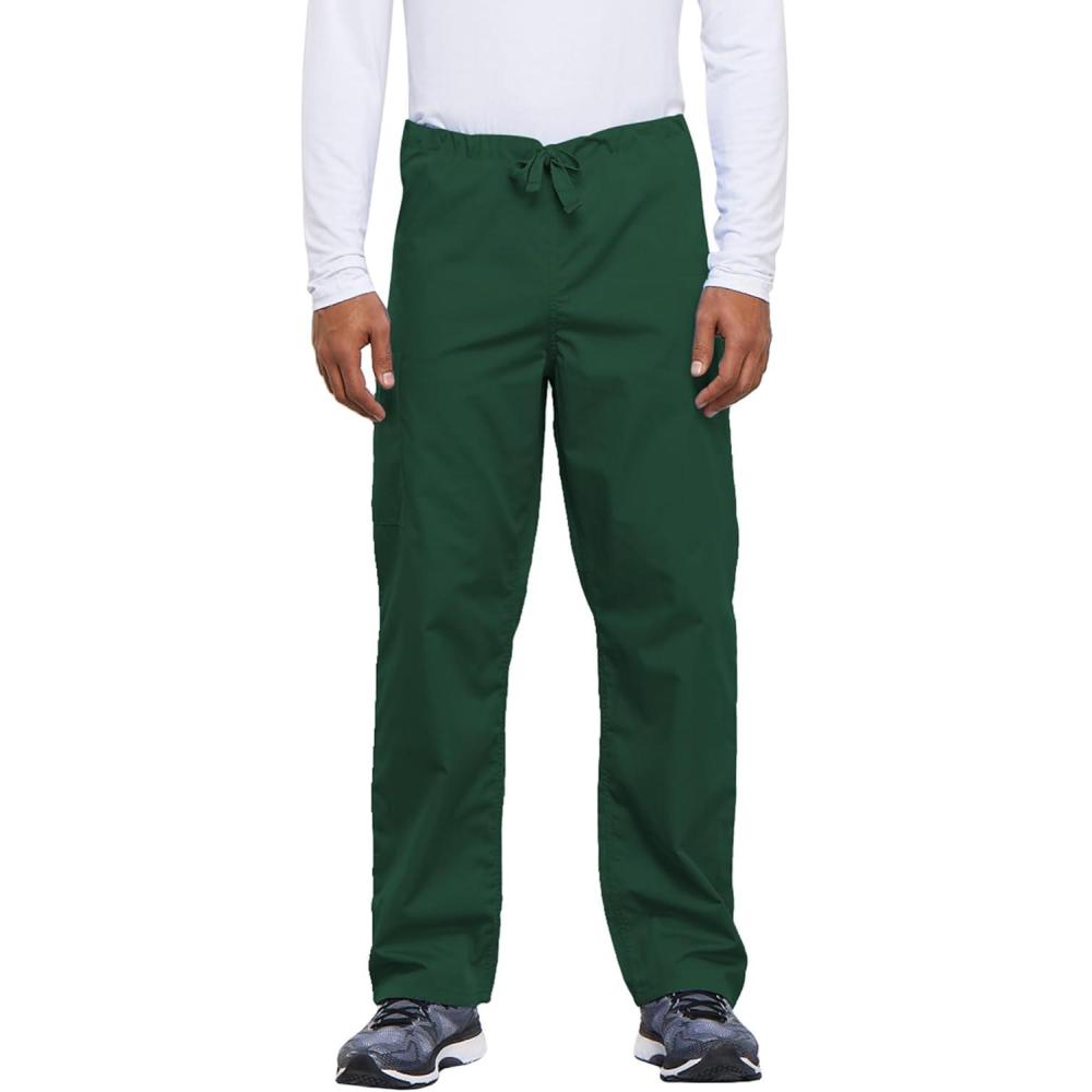 imageCherokee Unisex Scrub Pants for Men amp Women Drawstring Cargo Medical Uniform Straight Leg Nursing Scrub Bottoms  4100Hunter
