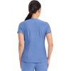 Cherokee Form Scrub Tops for Women, Stretchy V-Neck Knit Scrub Top – CK840(Ciel Blue)
