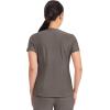 Cherokee Form Scrub Tops for Women, Stretchy V-Neck Knit Scrub Top – CK840(Iron)