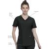 Cherokee Form Scrub Tops for Women, Stretchy V-Neck Knit Scrub Top – CK840(Olive Branch)