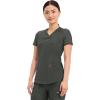 Cherokee Form Scrub Tops for Women, Stretchy V-Neck Knit Scrub Top – CK840(Olive Branch)