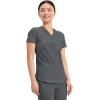 Cherokee Form Scrub Tops for Women, Stretchy V-Neck Knit Scrub Top – CK840(Pewter)