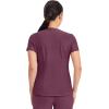 Cherokee Form Scrub Tops for Women, Stretchy V-Neck Knit Scrub Top – CK840(Wine)