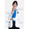 Cherokee Lab Coat Women 28″ & 30″ Medical Scrub Consultation White Lab Coat Long Sleeve with 3 Pockets Easy Care – CK451(White)