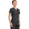 Cherokee Medical Women’s Scrub Top V-Neck Modern Classic Fit with 3 Pockets, Ultra Soft and 2-Way Stretch Fabric – WW620(Black)