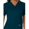 Cherokee Medical Women’s Scrub Top V-Neck Modern Classic Fit with 3 Pockets, Ultra Soft and 2-Way Stretch Fabric – WW620(Caribbean Blue)