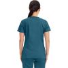 Cherokee Medical Women’s Scrub Top V-Neck Modern Classic Fit with 3 Pockets, Ultra Soft and 2-Way Stretch Fabric – WW620(Caribbean Blue)
