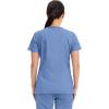 Cherokee Medical Women’s Scrub Top V-Neck Modern Classic Fit with 3 Pockets, Ultra Soft and 2-Way Stretch Fabric – WW620(Ciel Blue)