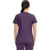 Cherokee Medical Women’s Scrub Top V-Neck Modern Classic Fit with 3 Pockets, Ultra Soft and 2-Way Stretch Fabric – WW620(Eggplant)