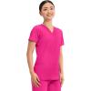 Cherokee Medical Women’s Scrub Top V-Neck Modern Classic Fit with 3 Pockets, Ultra Soft and 2-Way Stretch Fabric – WW620(Electric Pink)