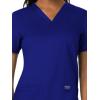 Cherokee Medical Women’s Scrub Top V-Neck Modern Classic Fit with 3 Pockets, Ultra Soft and 2-Way Stretch Fabric – WW620(Galaxy Blue)